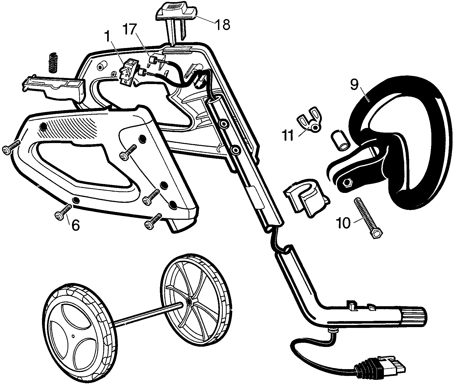Default Diagram and Parts List for 74146 Type 1 Black and Decker 